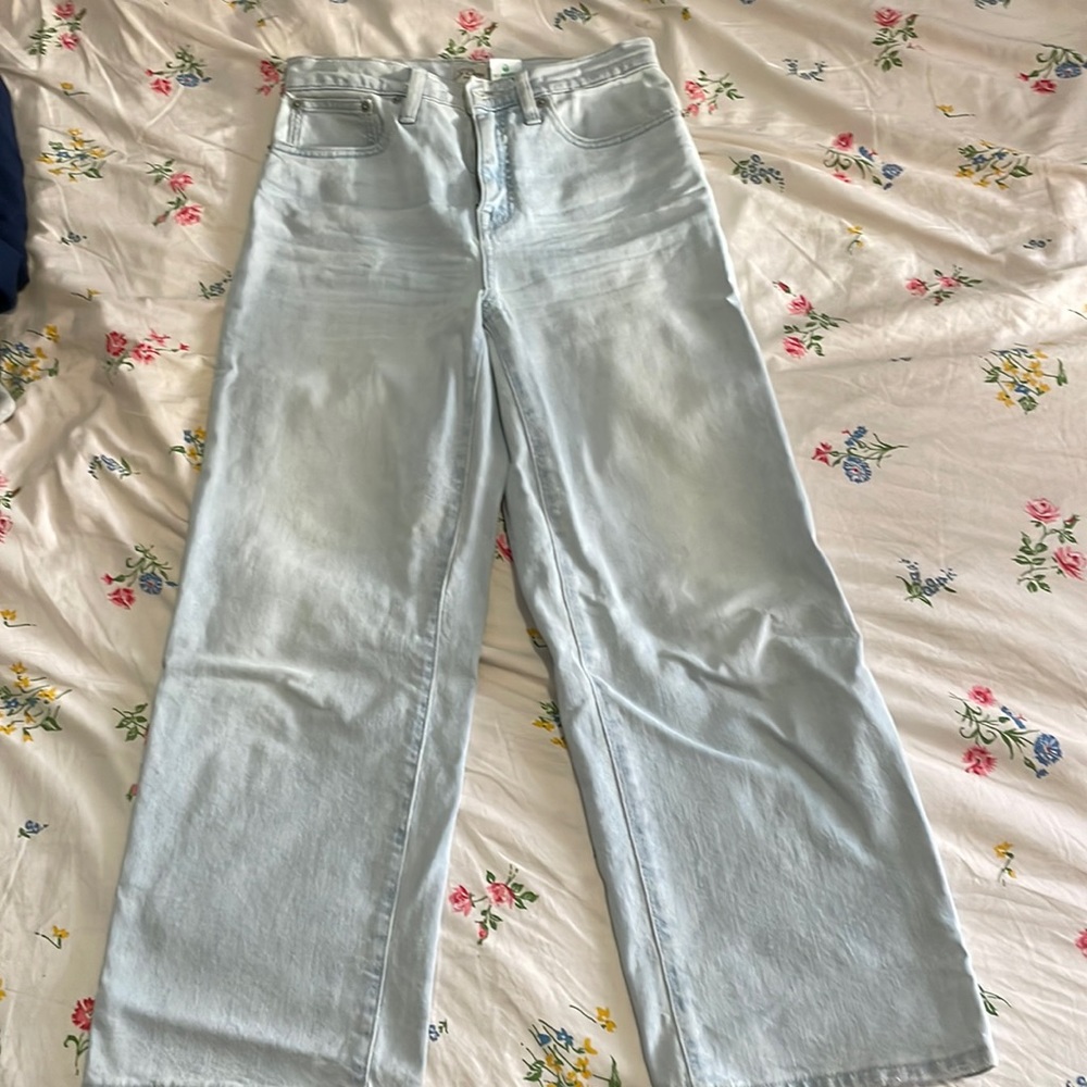J Crew Denim Wide Leg Pant